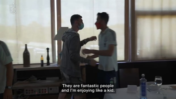 Laporte expresses his joy after scoring for Spain and explains his celebration